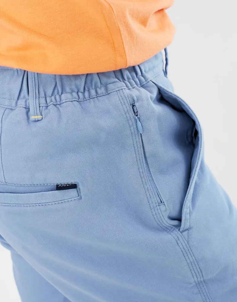 Joules Chino Shorts with Elastic Waist Blue-3